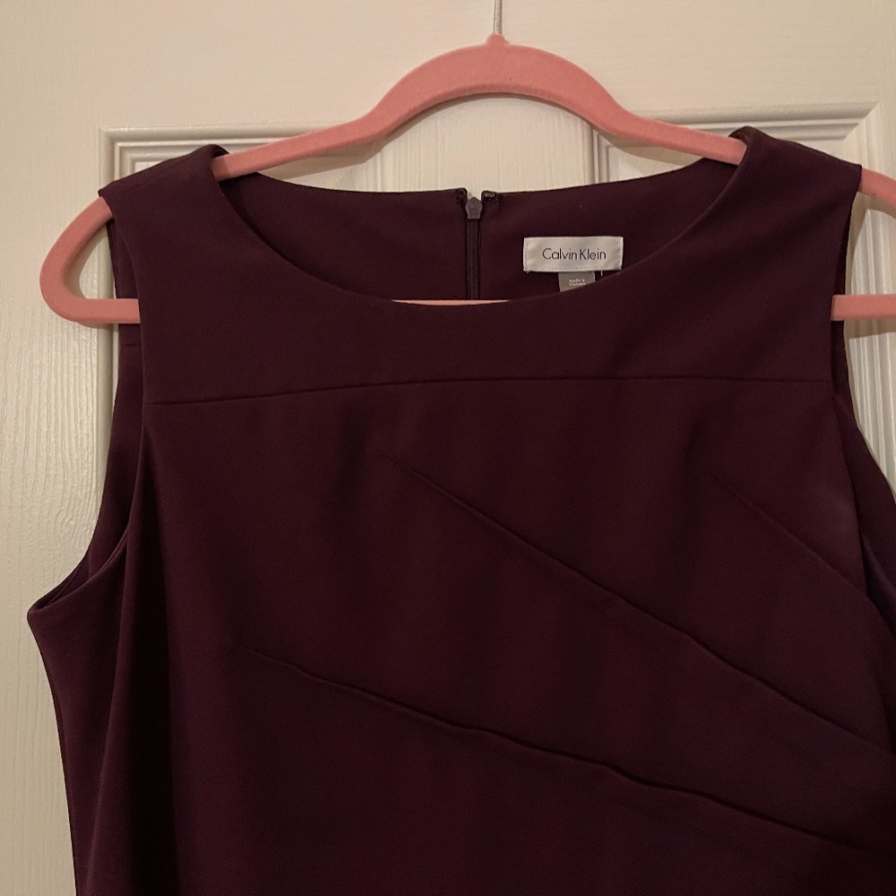 Dark Purple Dress, Size 12, Calvin Klein